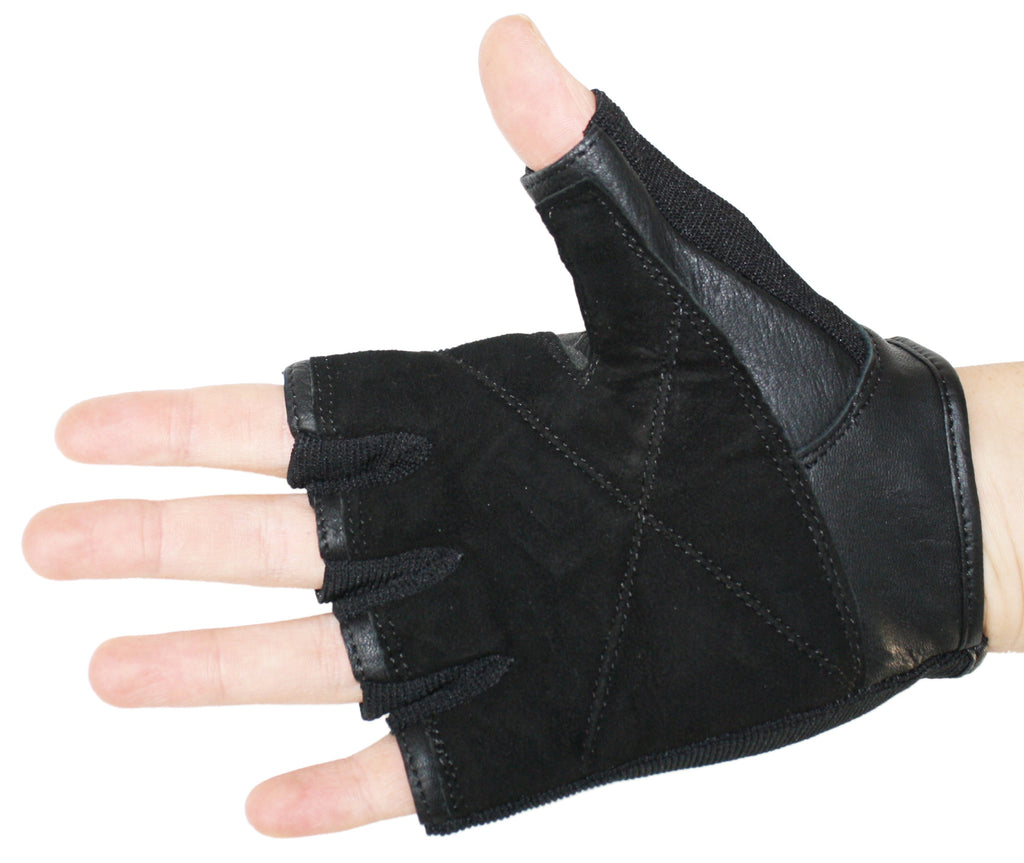 Mighty Grip Weightlifting and CrossFit Fingerless Leather Glove