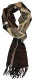Classic Cashmere Feel Subtle Color Plaid Pattern Scarf