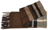 Classic Cashmere Feel Subtle Color Plaid Pattern Scarf