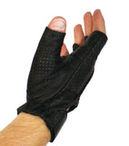 Strongman Weightlifting and CrossFit Fingerless Leather Glove