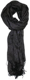Classic Soft Draping Metallic Wrap Scarf