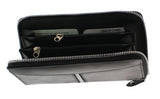 Zippered Leather Clutch and Wallet