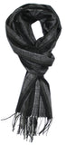 Classic Cashmere Feel Richly Striped Scarf