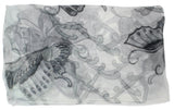Feather Weight Floral Scarf