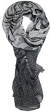 Feather Weight Floral Scarf
