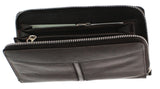 Zippered Leather Clutch and Wallet