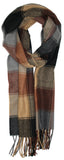 Bold Check Cashmere Feel Men's Scarf