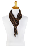 Classic Cashmere Feel Richly Striped Scarf