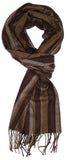 Classic Cashmere Feel Richly Striped Scarf