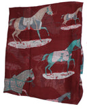 Proud Stallion Lightweight Rayon Scarf