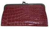 Stylish Crocodile Embossed Leather Ziparound Wallet