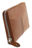 Zippered Leather Clutch and Wallet