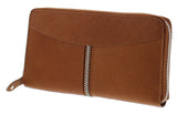 Zippered Leather Clutch and Wallet
