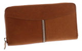 Zippered Leather Clutch and Wallet