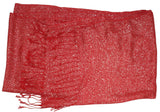 Classic Soft Draping Metallic Wrap Scarf
