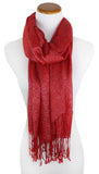 Classic Soft Draping Metallic Wrap Scarf