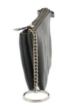 Soft Leather Zippered Coin Purse with Key Rings