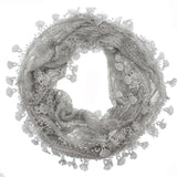 Lacey and Lightweight Teardrop Lace Eternity Scarf