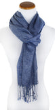 Classic Soft Draping Metallic Wrap Scarf