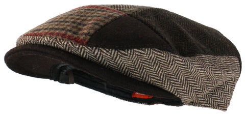 Newsboy Classic Cap in Patchwork Plaid