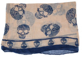 Fashion Skulls Lively Print Scarf