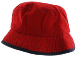 100% Cotton Classic Bucket Hat with Contrasting Trim