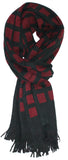 Bold Classic Men's Windowpane Scarf