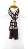 Bold Classic Men's Windowpane Scarf