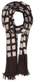 Bold Classic Men's Windowpane Scarf