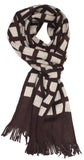 Bold Classic Men's Windowpane Scarf